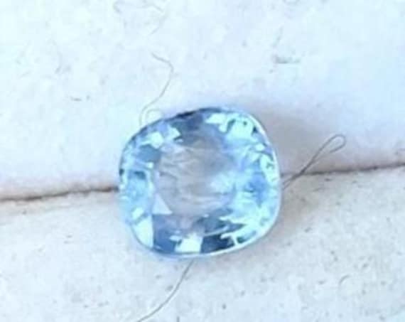 Natural Light Blue Sapphire Cushion for Jewelry