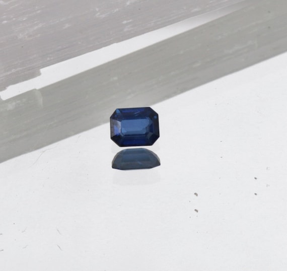 Blue Sapphire 6.2 x 4.8mm Emerald Cut Wholesale Price