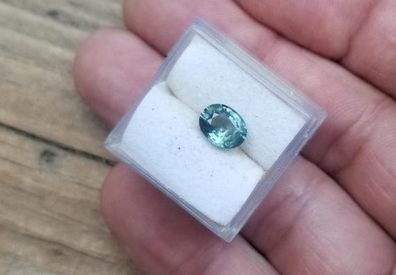 Montana Teal Blue Green Sapphire for Engagement Ring, September Birthstone Gift for Custom Jewelry, Free Shipping to USA