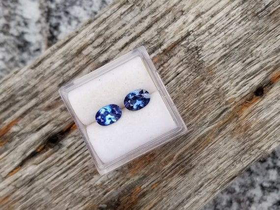 Fine Blue Sapphire Pair for Earrings