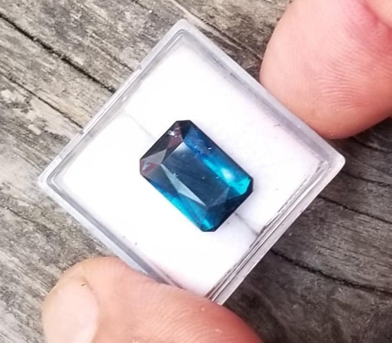Blue Tourmaline for Jewelry, October Birthstone for Anniversary Gift