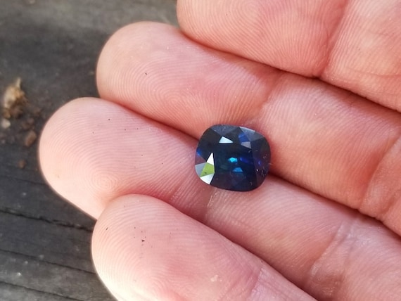 Indigo Blue Sapphire for Engagement Ring, September Birthstone Anniversary Gift for Her