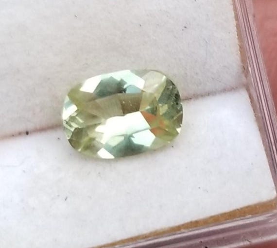 Cushion Tsavorite Mint Garnet for Engagement Ring, January Precision Cut Gemstone