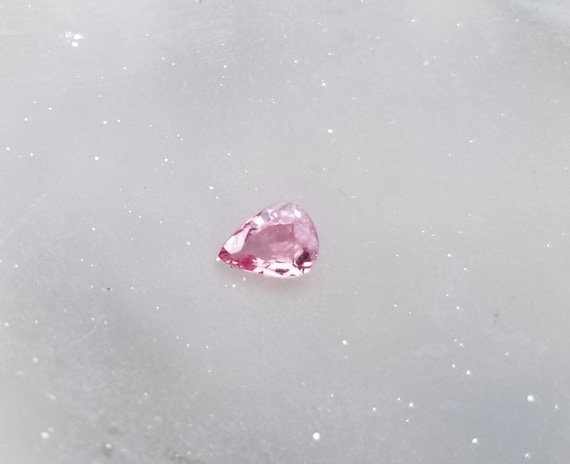 Ceylon Rose Sapphire for Custom Jewelry, Natural September Birthstone for Women Gift, Natural Pastel Pink Sapphire Tear Drop Shape