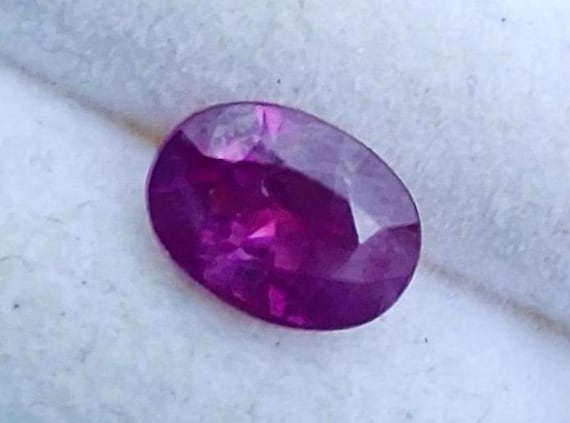 Ceylon Oval Velvet Purple Sapphire September Gemstone