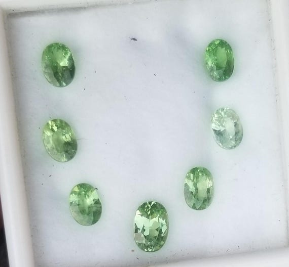 Merelani Mint Green Garnet January Birthstones for Custom Made Necklace