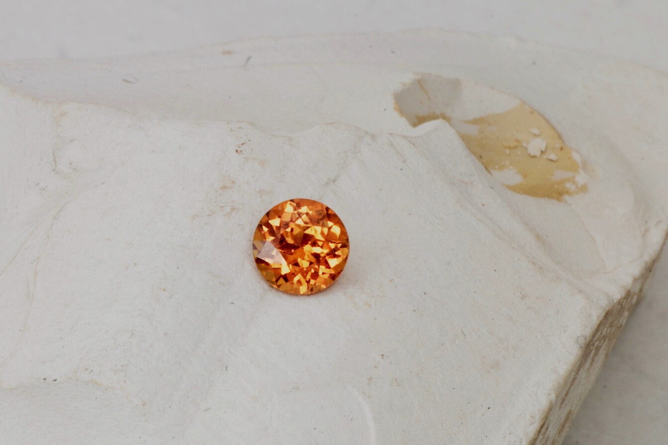 Cognac Color Sapphire 6.5 MM Round for Fine Jewellery Etsy Canada