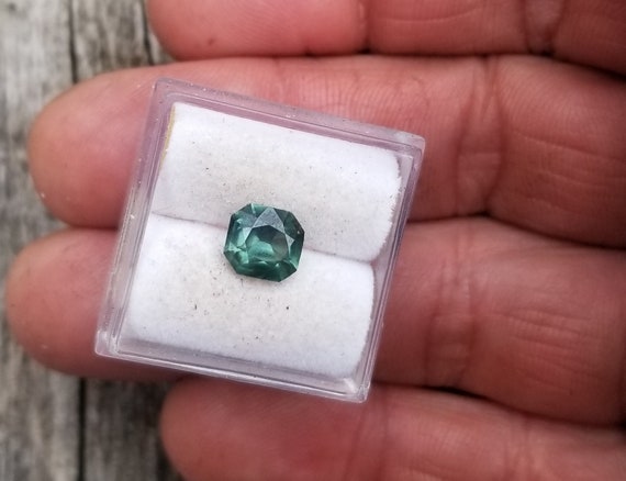 Natural Unique Blue Green Sapphire for Anniversary Gift for Her, September Birthstone for Jewelry Gift, Free Shipping to North America