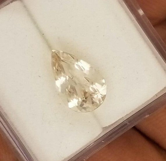 Gem Gift for Friend or Wife Pear Shape Peach Morganite Loose Gemstone for Jewelry