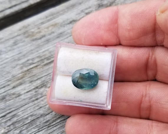 Ceylon Natural oval Blue Green Velvet Sapphire for Engagement Ring, One of a Kind Large Sapphire for Jewelry, Free Shipping