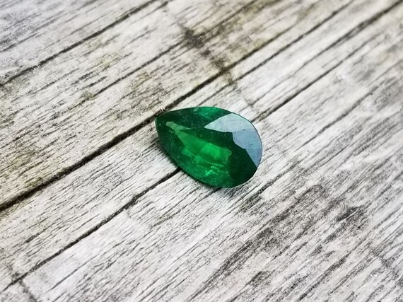Unique Tsavorite Garnet Pear Shape January Birthstone, Dark Green Garnet Tear Drop Shape for Women Jewelry, Free Shipping to North America