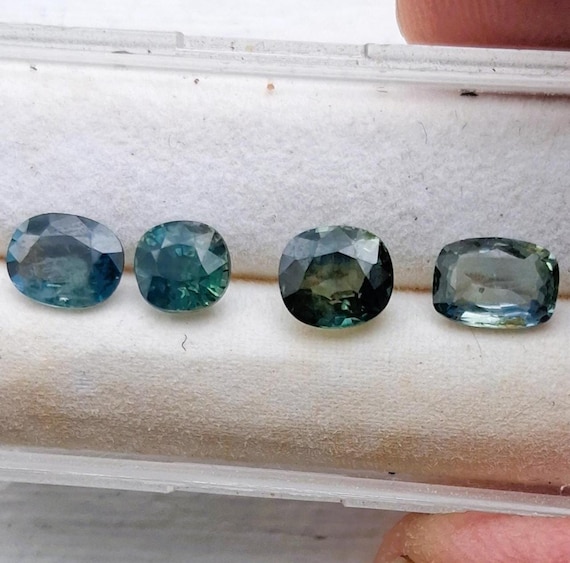 Natural Ceylon Blue Green Sapphire 3.72 Cts Collection for Jewelry Making