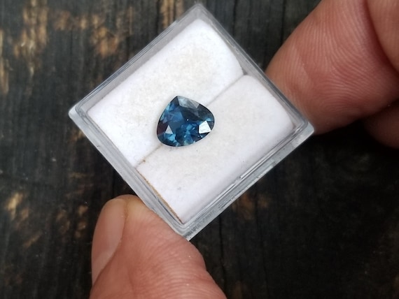 Natural Peacock Sapphire 8.3x7 MM Unique Gemstone