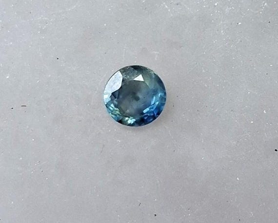 Natural Ceylon Parti Color  5.5MM round Sapphire  September Gemstone