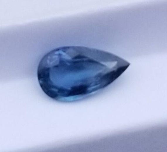 Not Heat Treated Tear Drop Shape Blue Sapphire September Gemstone for Anniversary Jewelry
