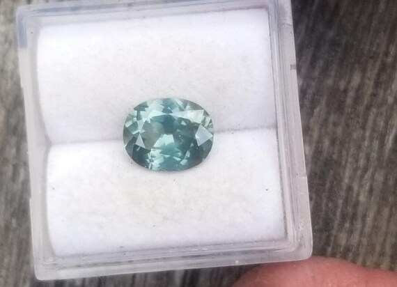 Blue Green Sapphire for Engagement Ring, September Birthstone for Custom Jewelry, Unique Teal Sapphire, Free Shipping to North America