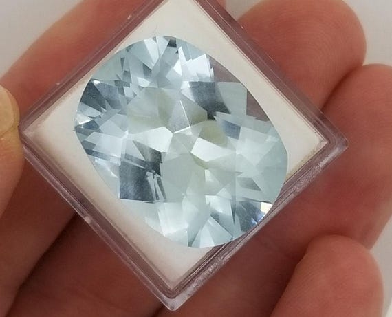 Aquamarine 19.21cts Cushion Cut March Birthstone