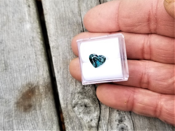 September Birthstone Blue Green Sapphire, Unique Teal Sapphire for Her Anniversary, Unique Gemstone Gift for Her Birthday