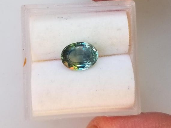 Natural Montana Oval Blue Green Sapphire , September Birthstone Gift for Custom Jewelry, Free Shipping to USA