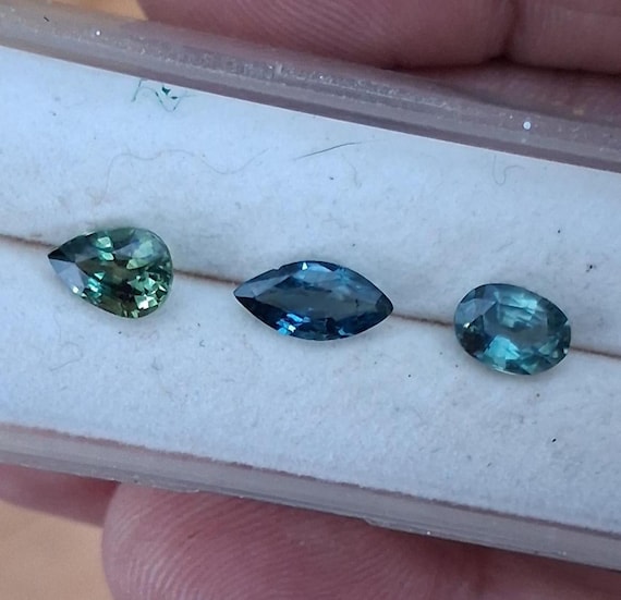 Natural Teal Sapphire 2.65 Carats Parcel, September Gemstone