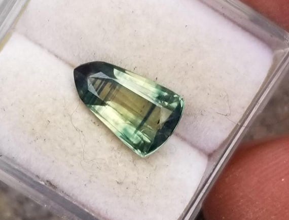 Ceylon Parti Color Blue Yellow Green Sapphire for Jewelry Gift, Unique Sapphire for Gem Collectors, September Birthstone Free Shipping