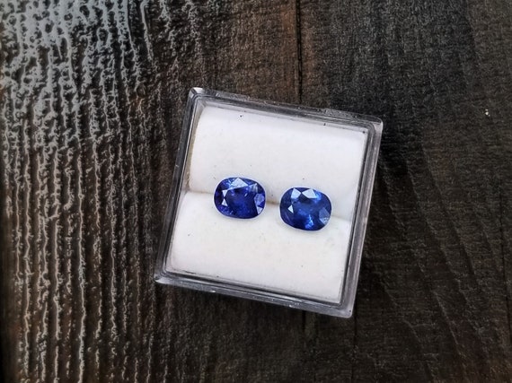 Ceylon Blue Sapphire Pair for Earrings