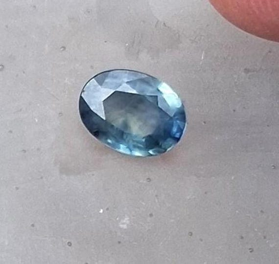 Natural Mermaid Blue Montana 8X6 MM Oval Teal Sapphire