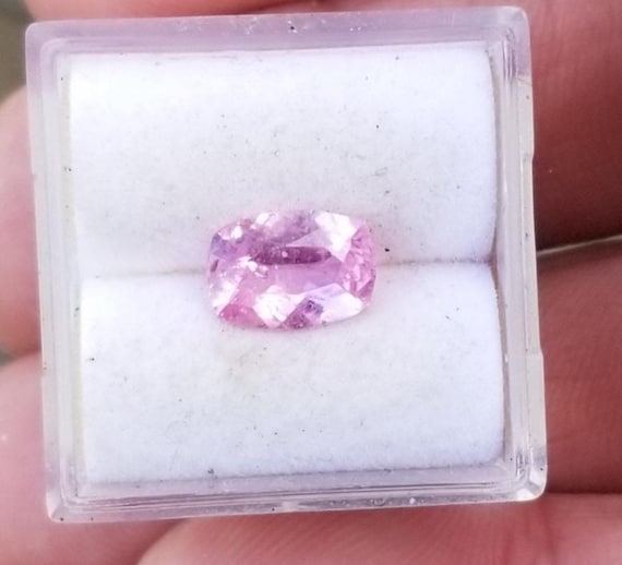 Ceylon Pink Sapphire Cushion Shape, September Birthstone for Custom Jewelry