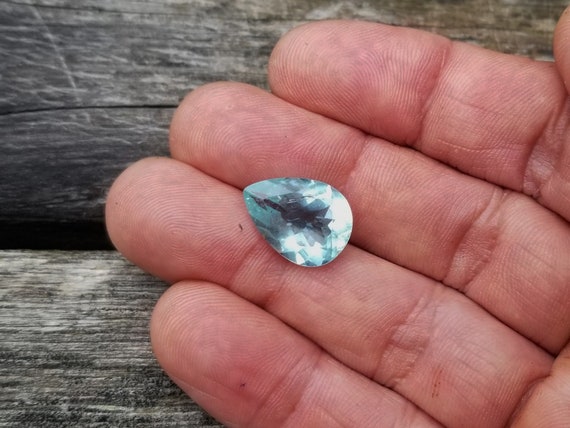 Large aquamarine March Birthstone, Blue Aquamarine for Pendant Anniversary Gift