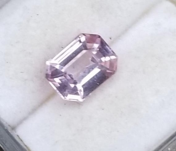 Pink Spinel 6.9 x 5.3mm Emerald Cut