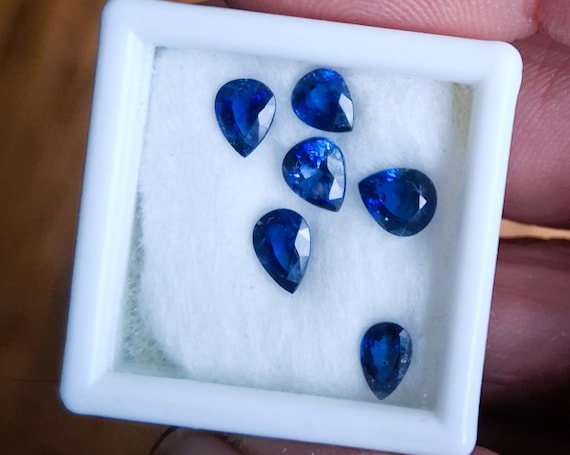 Natural Blue Sapphire 5.5x4.5mm Pear Shape Parcel 3.50 Carats