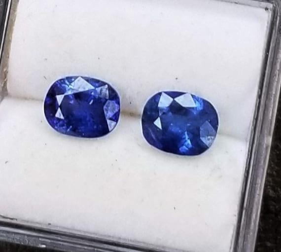 Ceylon Blue Sapphire Pair for Earrings