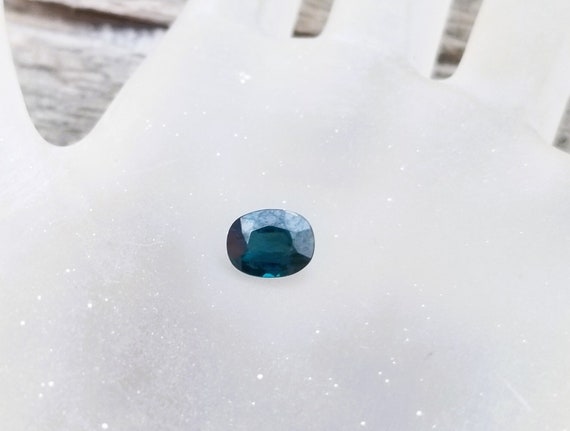 Australian Blue Green Sapphire for Engagement Ring, Anniversary Jewelry Gift for September Birthday, Unique Gemstone for Women Gold Jewelry