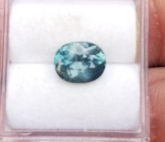Ceylon Teal Sapphire Oval September Birthstone for Custom Jewelry