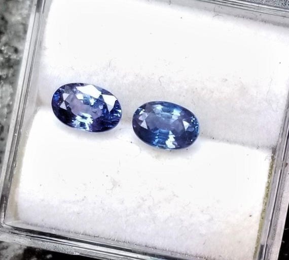 Color Change Sapphire 6x4MM Oval for Earrings