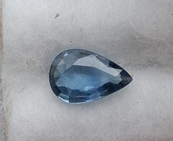Natural Montana Blue Sapphire Pear Shape September Gemstone for Jewelry