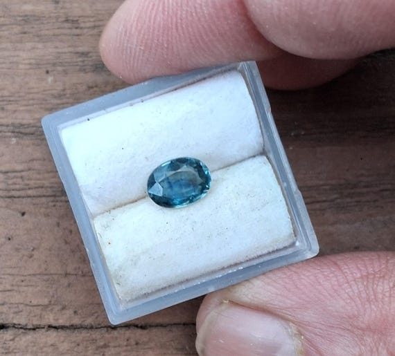 Teal Blue Green Sapphire September Gemstone Oval Shape