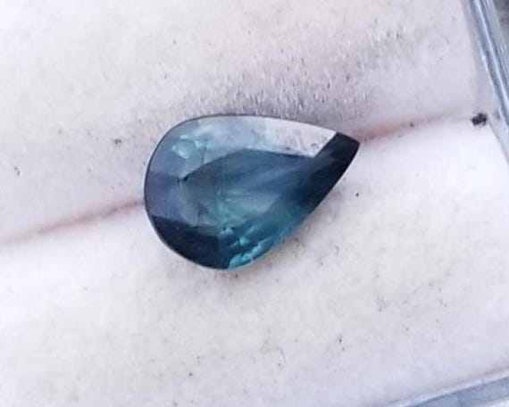 Natural Pear Shape Peacock Sapphire for Custom Jewelry Gift, Pear Shape September Birthstone for Engagement Ring, Free Shipping to USA