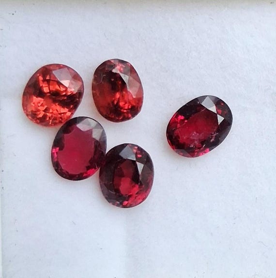 Ceylon Oval Red Spinel Parcel 5.60 Carats August Gemstone