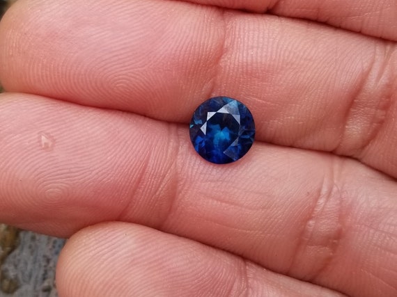 Indigo Blue Sapphire for Anniversary Ring, September Birthstone for Engagement Ring, Gift for Women Ring, Free Shipping