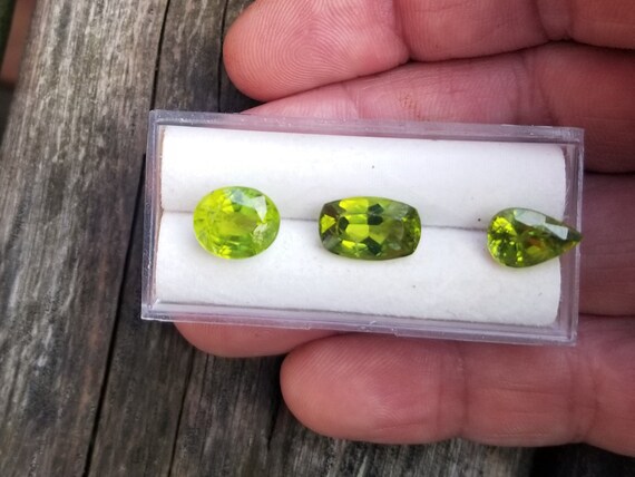 Natural Peridots for Jewelry, August Birthstone for  Birthday Gifts,  Cushion, Tear Drop and Oval Peridots