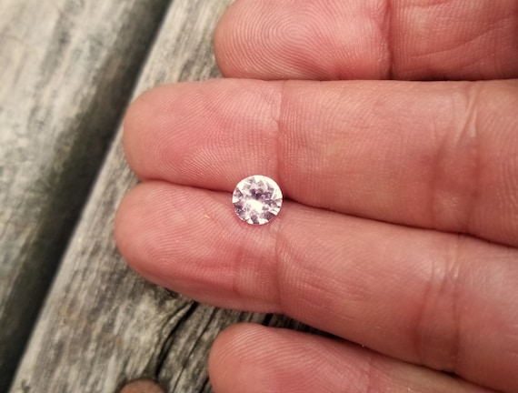 Round Pink Sapphire September Birthstone for Anniversary Jewelry, Ceylon Round Sapphire for Engagement Ring, September Birthstone