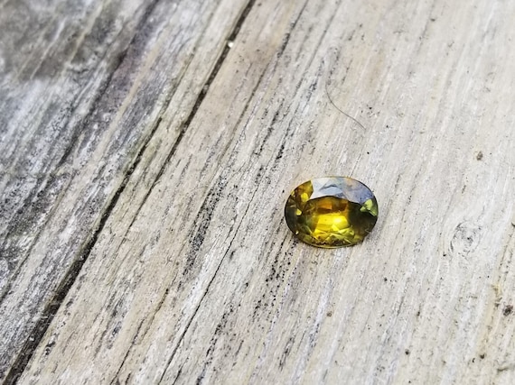 Parti Color Oval Sapphire One of a Kind September Gemstone for Custom Jewelry