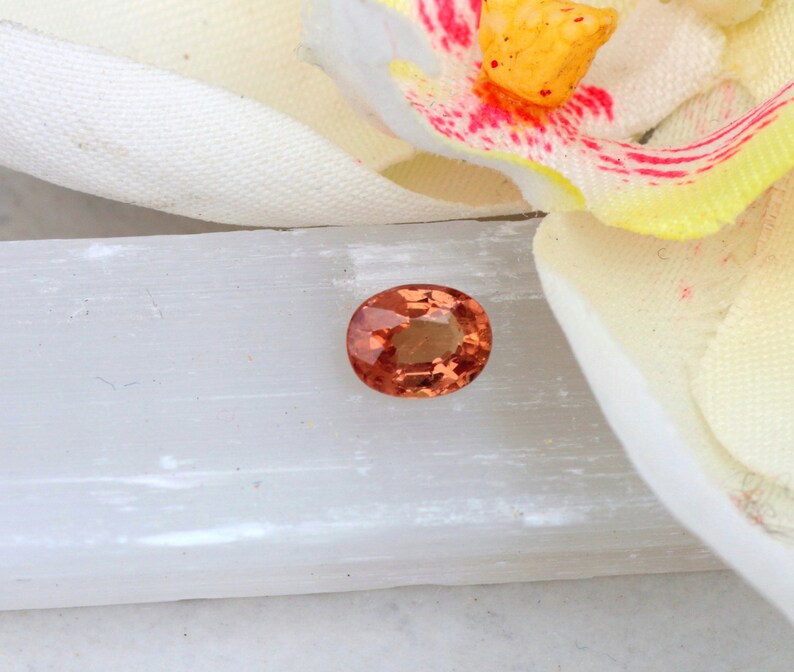 Apricot Color Sapphire Oval Shape Unique Gemstone for Etsy