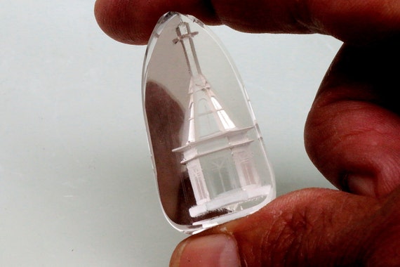 Natural Quartz Carving Over 80cts