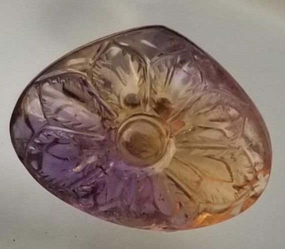 Ametrine Carving Gemstone, Unique Gemstone for Jewelry Design