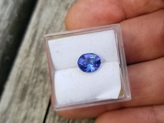 Oval Tanzanite December Birthstone, Dark Purple Tanzanite for Jewelry, Free Shipping to North America