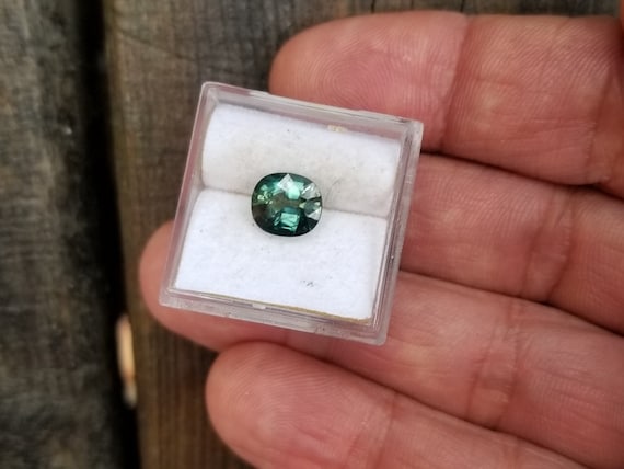 Ceylon Cushion Blue Green Sapphire 2.03 Cts