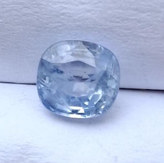Natural Light Blue Sapphire Cushion for Jewelry