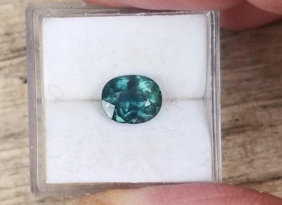 Peacock Sapphire for Engagement Ring, Unique Gift Idea for Her Anniversary, September Gemstone for Jewelry, Free Shipping